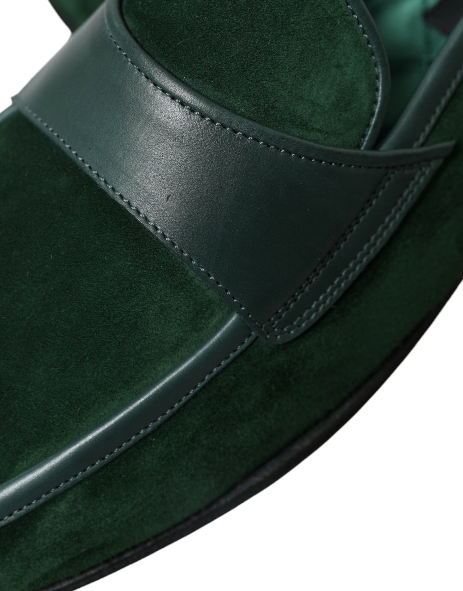 Green Velvet Slip On Men Loafer Dress Shoes