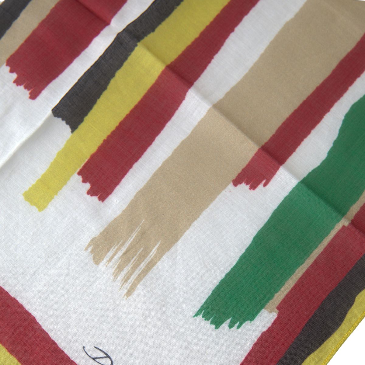 Multicolor Stripes Square Handkerchief Scarf