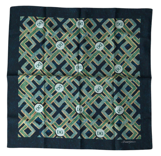 Multicolor Printed Square Handkerchief Scarf