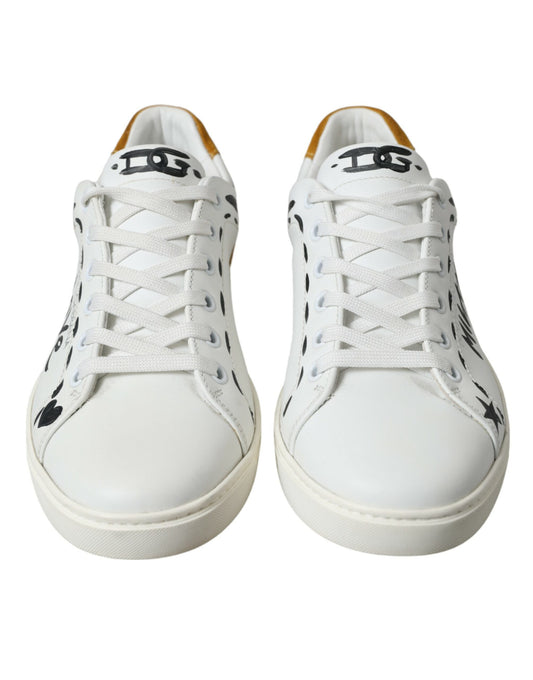 White Leather LOVE Milano Men Sneakers Shoes