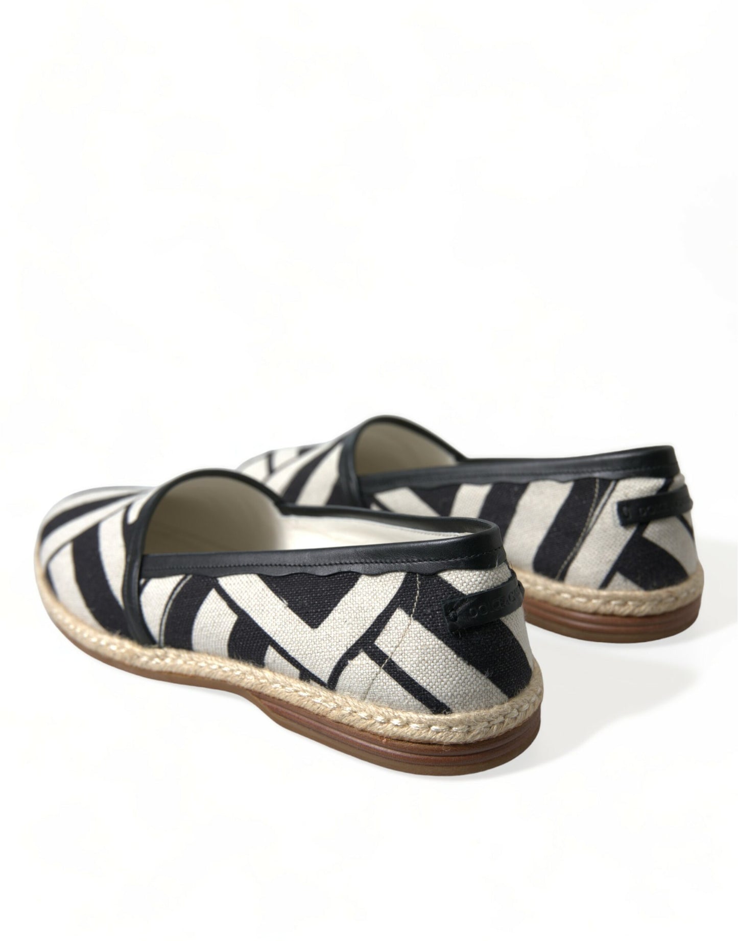 Beige Black Striped Canvas Espadrilles MONDELLO Shoes