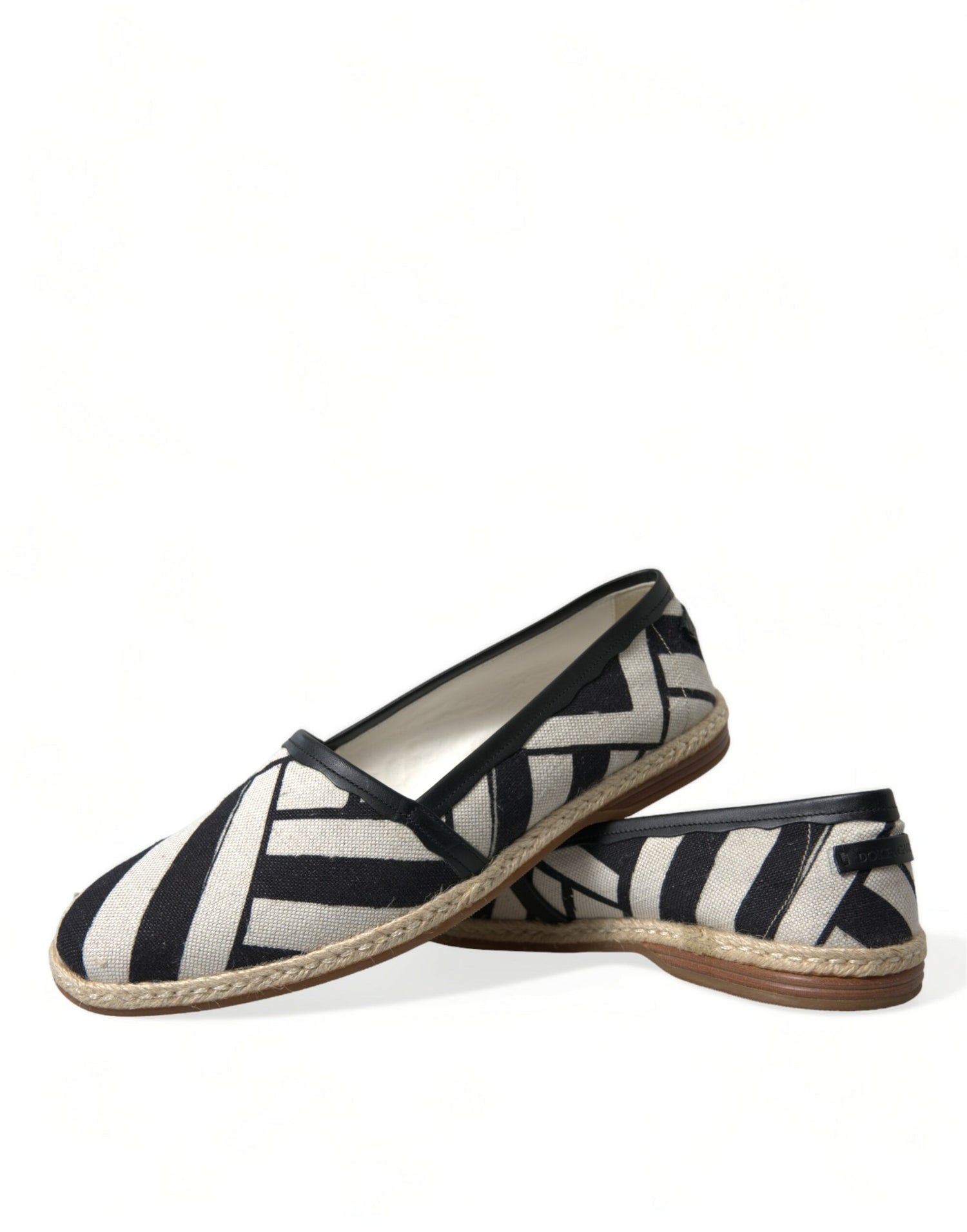 Beige Black Striped Canvas Espadrilles MONDELLO Shoes