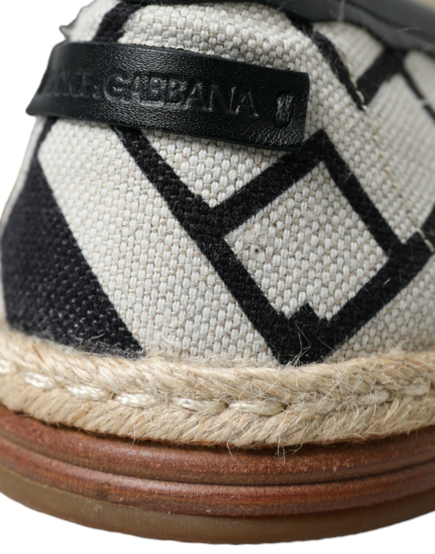 Beige Black Striped Canvas Espadrilles MONDELLO Shoes