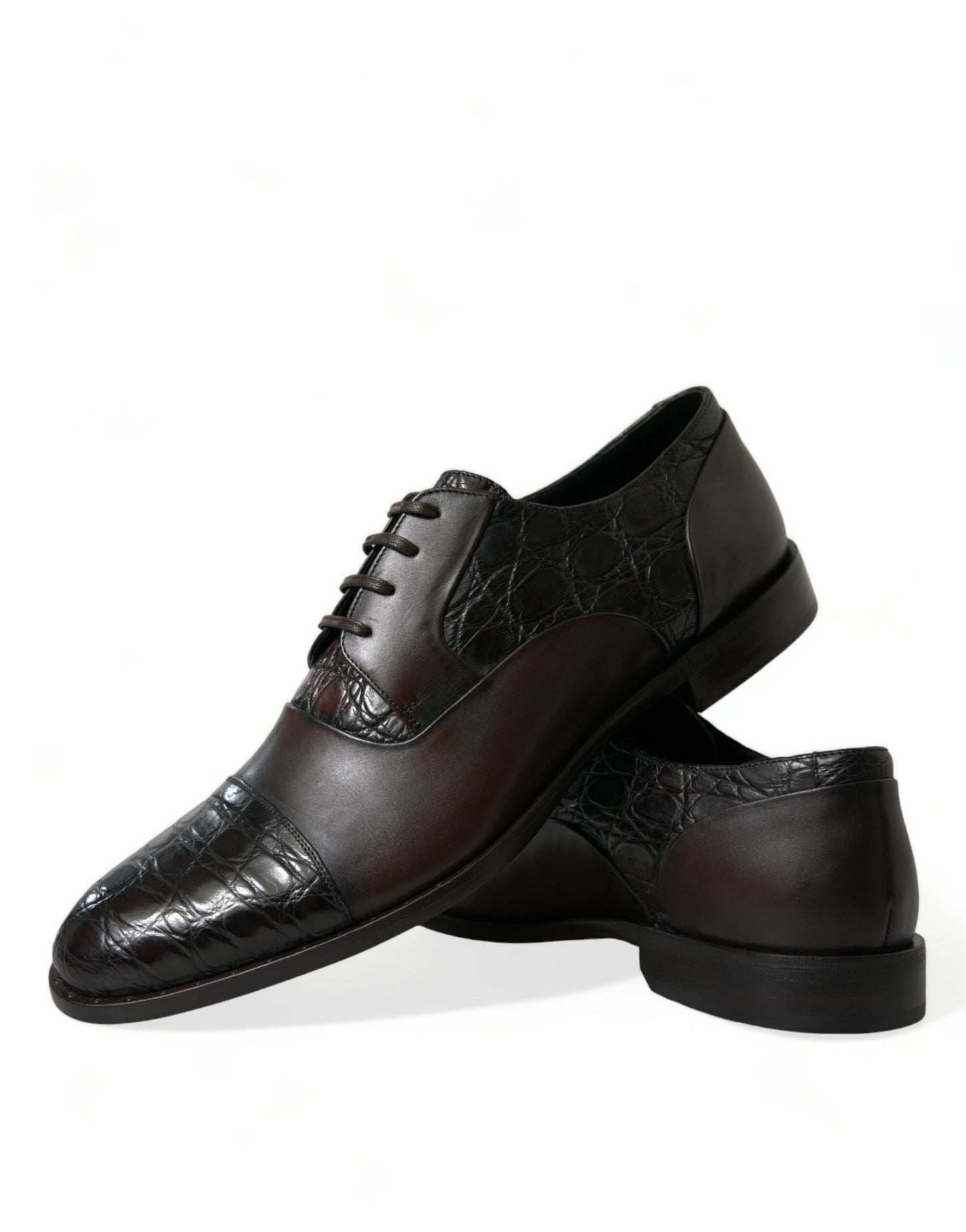 Brown Exotic Leather Formal Men Dress Shoes