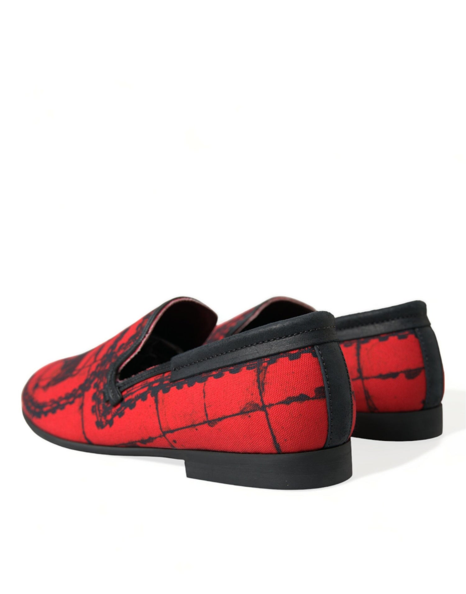 Red Black Torero Loafers Slippers Men Shoes