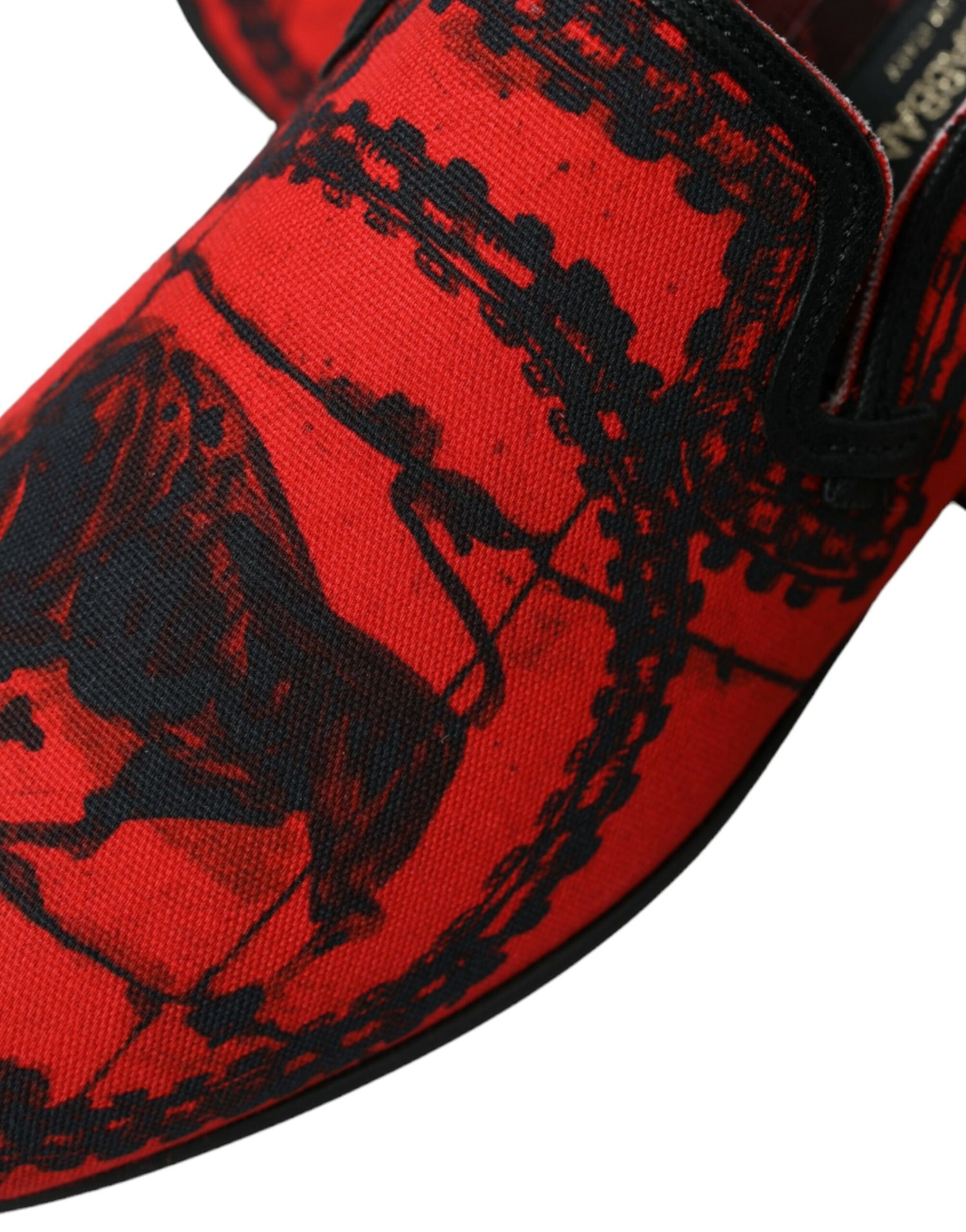 Red Black Torero Loafers Slippers Men Shoes