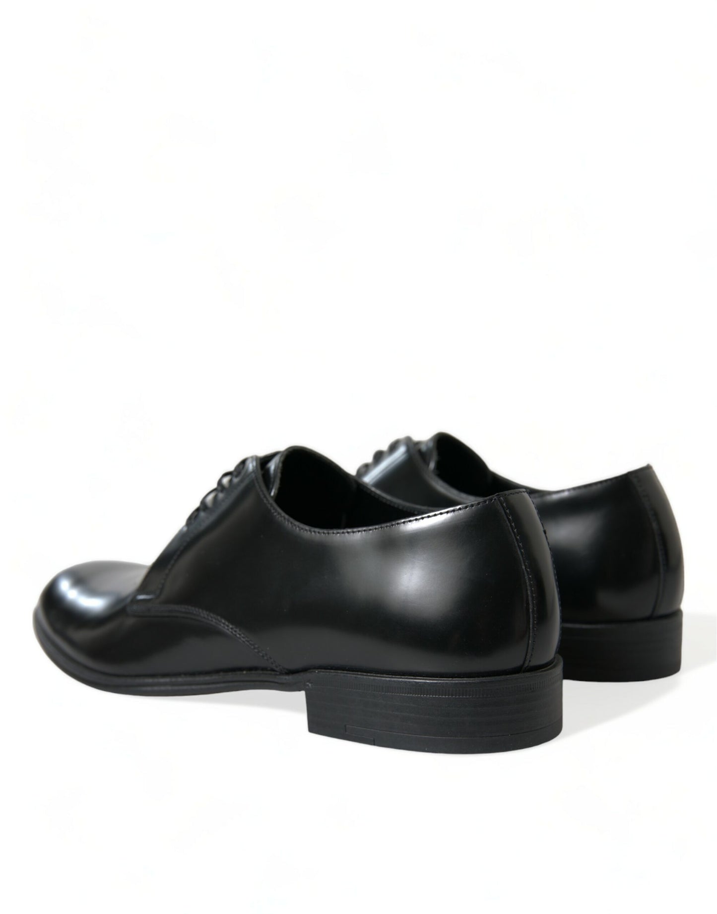 Black Leather Lace Up Men Dress Derby Shoes