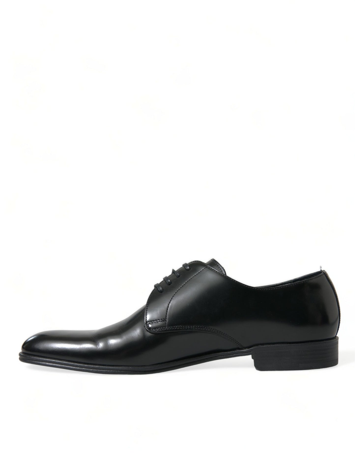 Black Leather Lace Up Men Dress Derby Shoes