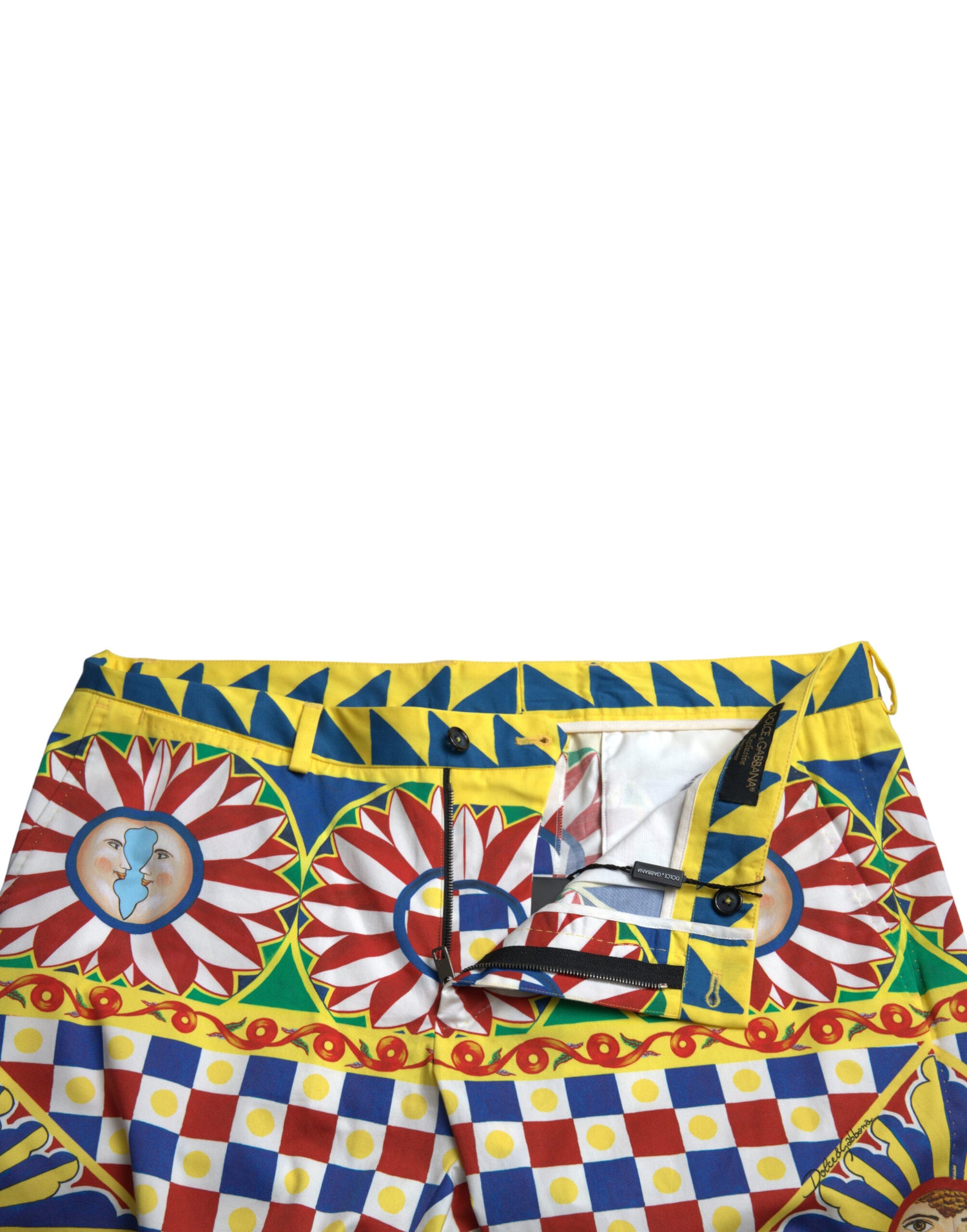 Multicolor Carretto Print Men Bermuda Shorts