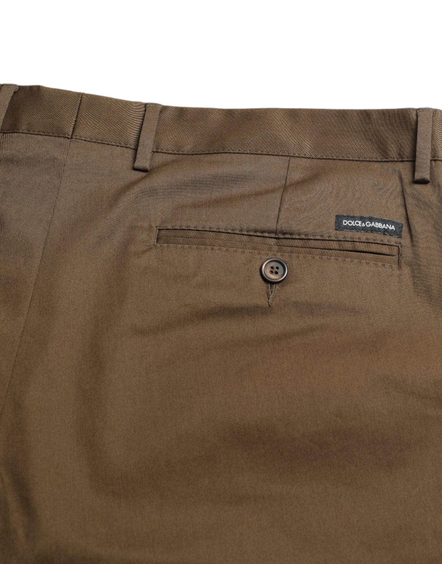 Brown Cotton Stretch Men Bermuda Shorts