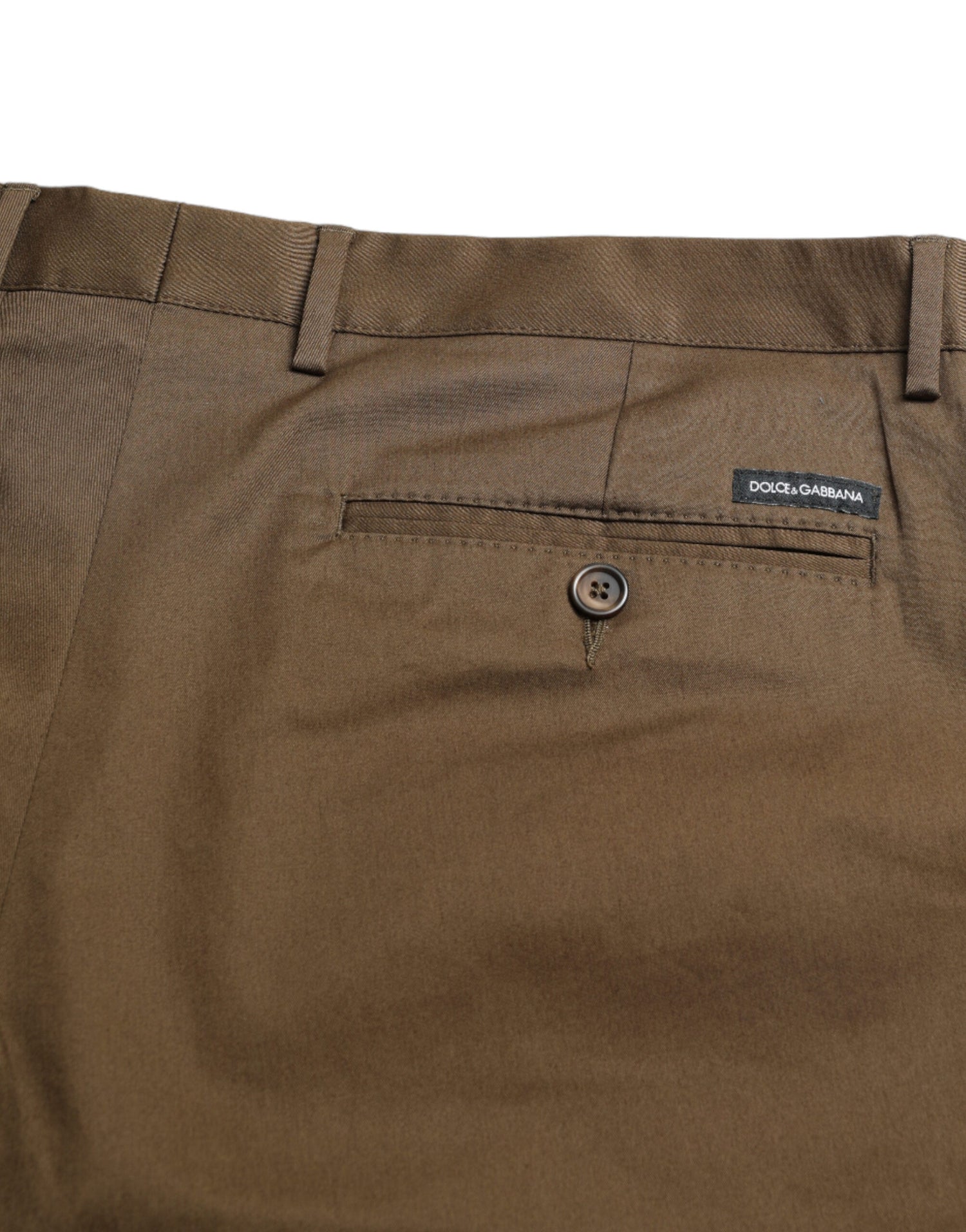 Brown Cotton Stretch Men Bermuda Shorts