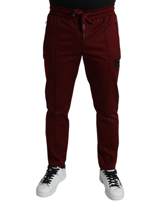 Maroon Jogging Cotton Stretch Men Jogger Pants