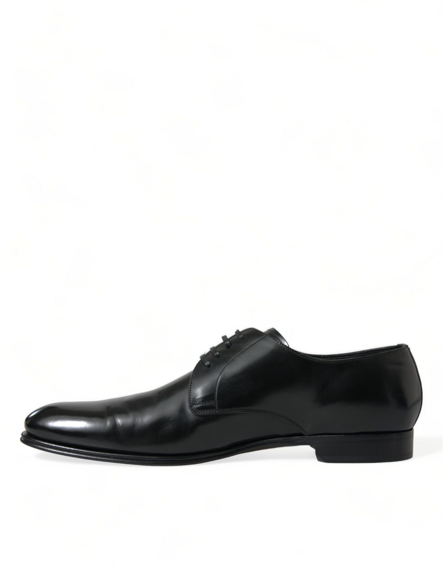 Black Leather Lace Up Men Dress Derby Shoes