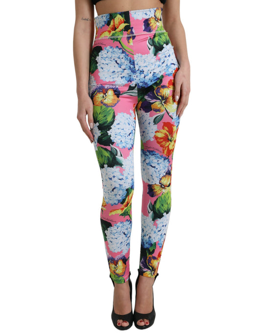 Multicolor Floral High Waist Leggings Pants