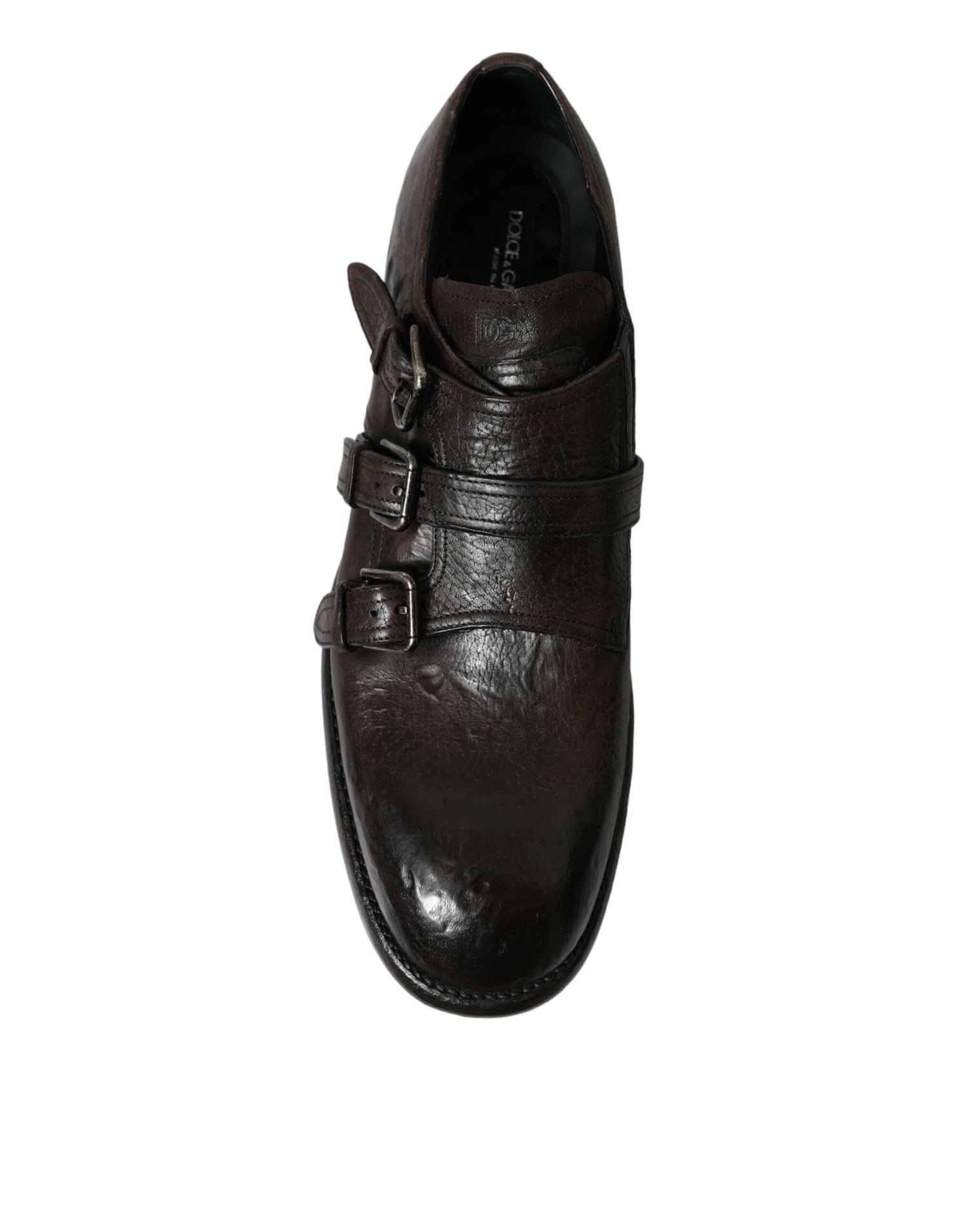 Brown Leather Strap Formal Dress Shoes