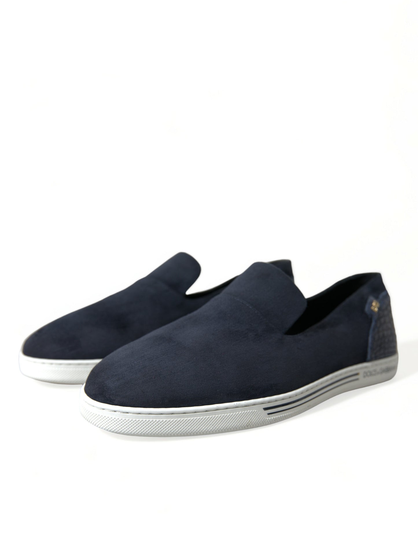 Blue Suede Caiman Loafers Saint Tropez Shoes