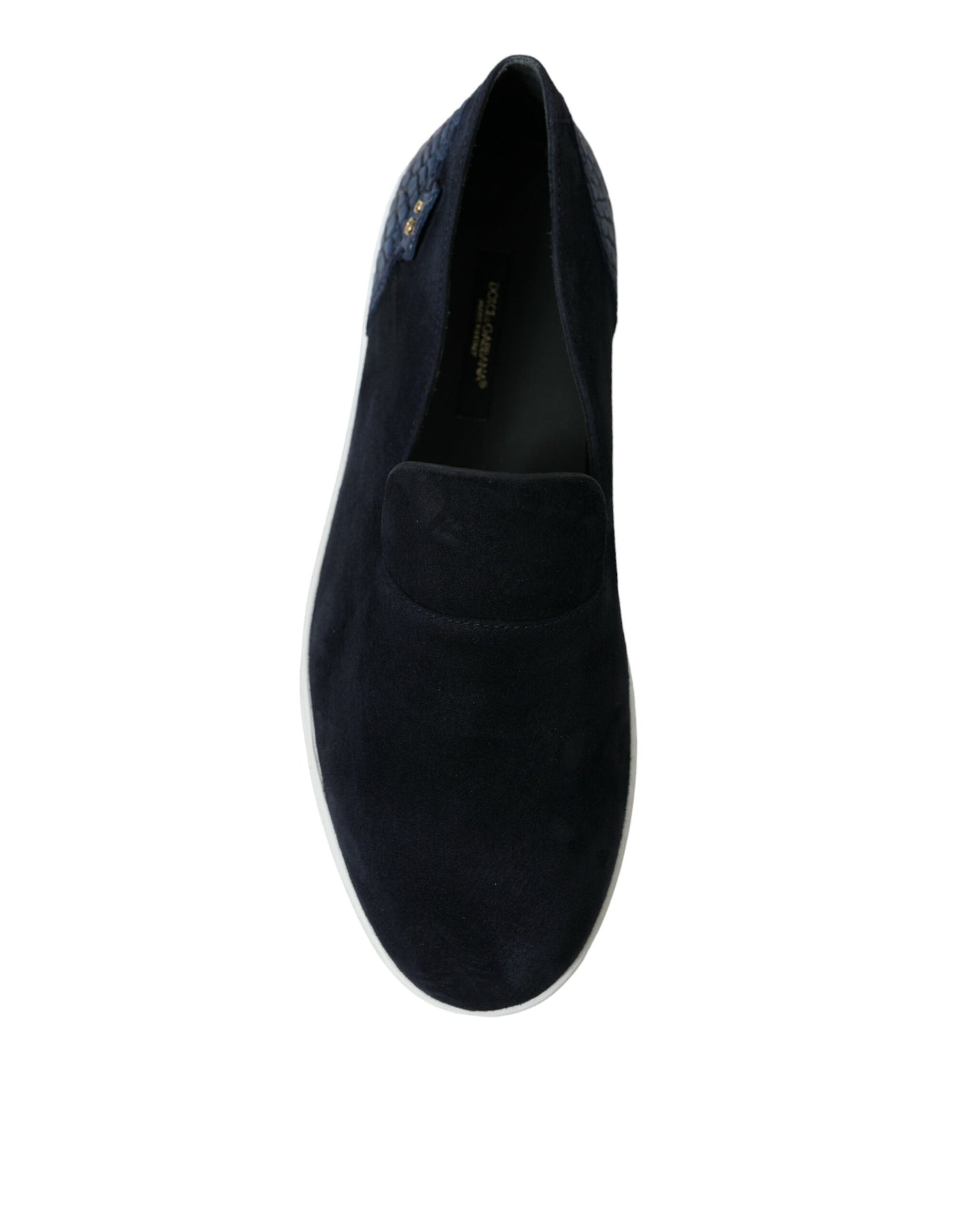 Blue Suede Caiman Loafers Saint Tropez Shoes