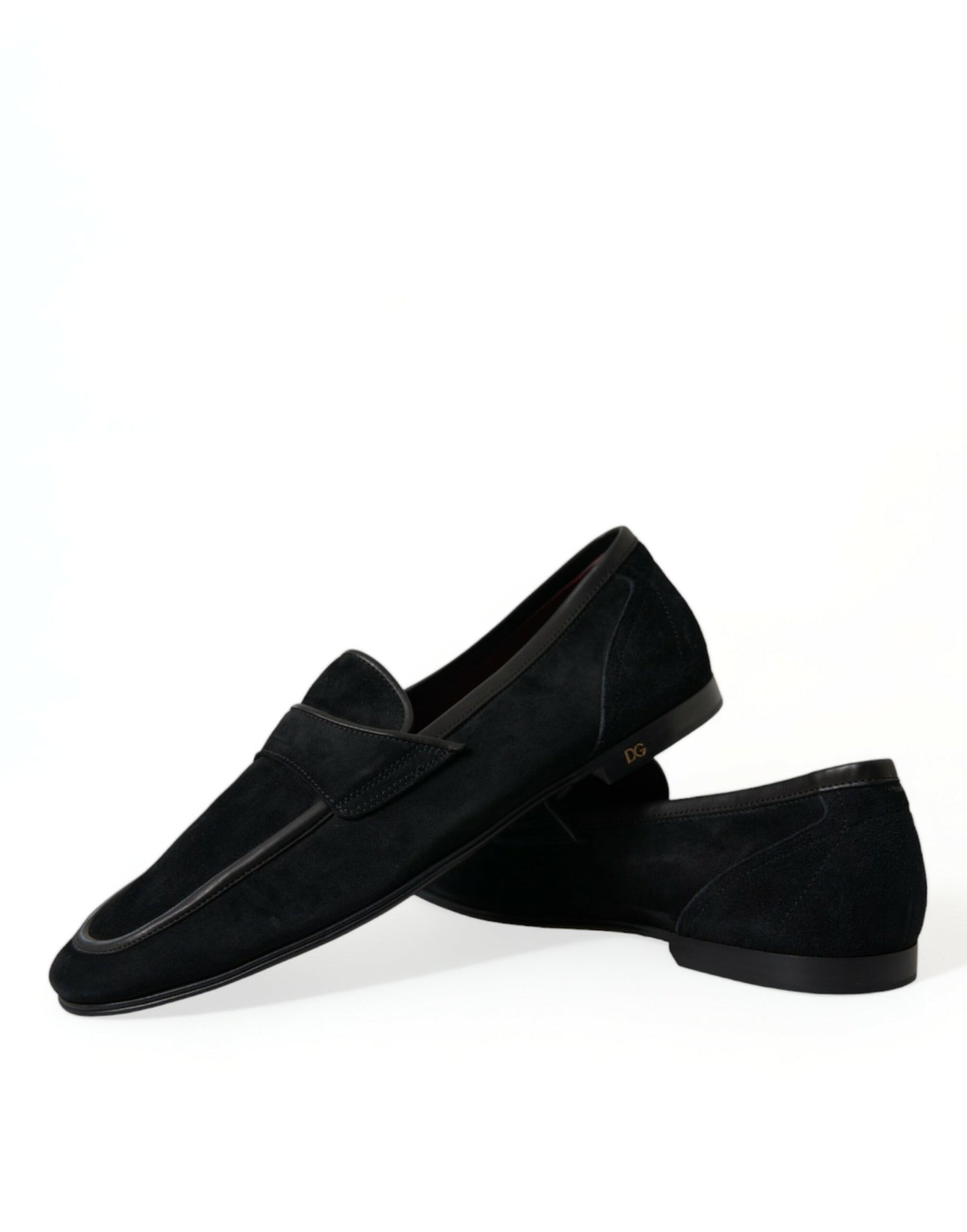 Black Velvet Slip On Loafers Dress Shoes