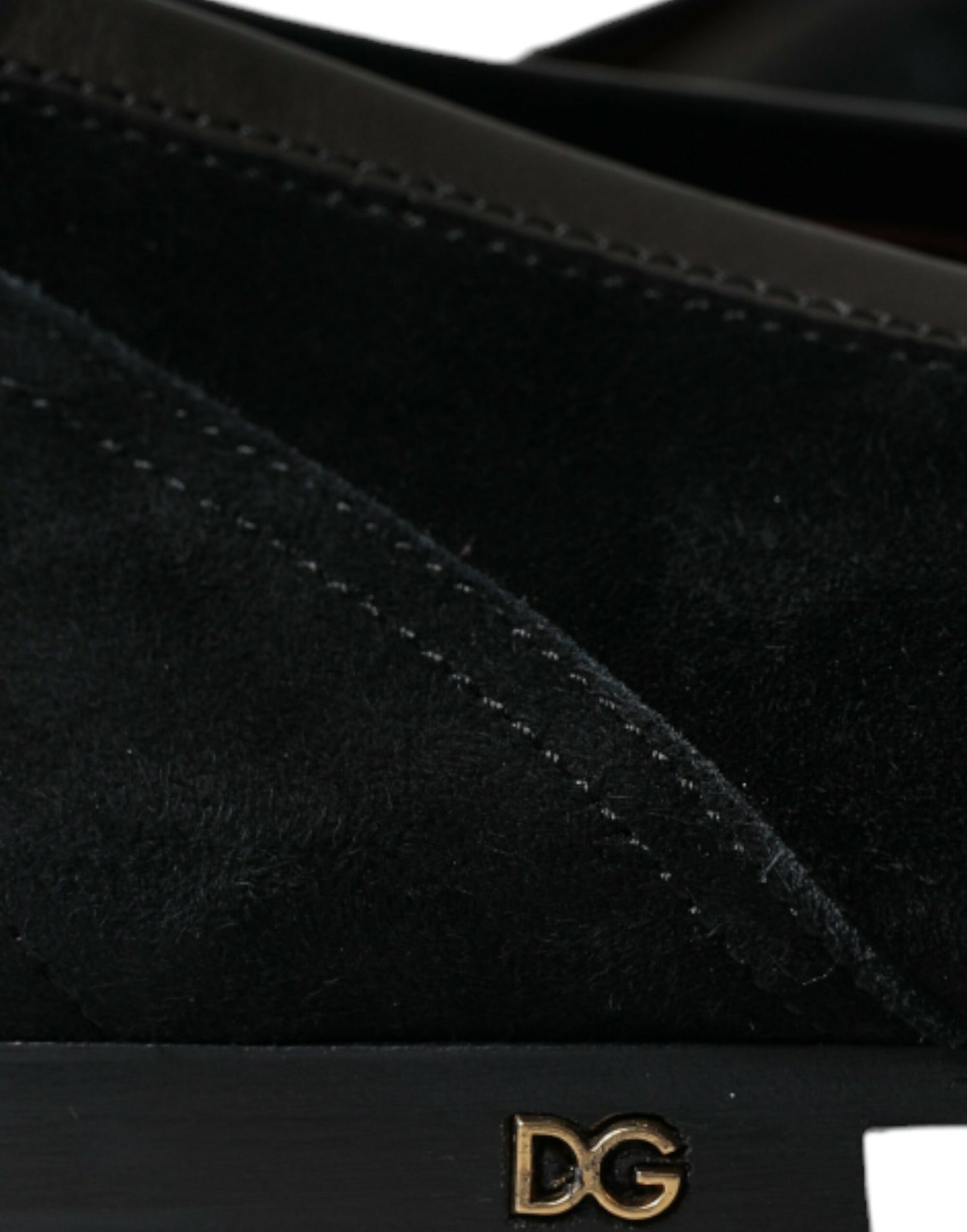 Black Velvet Slip On Loafers Dress Shoes