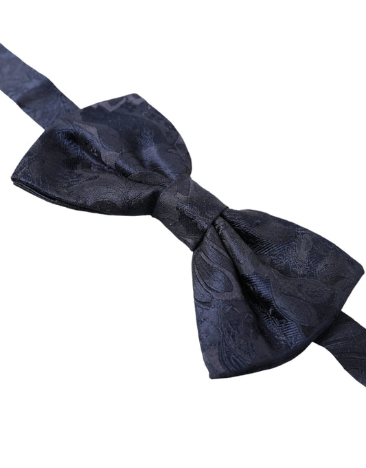 Elegant Silk Blue Bow Tie