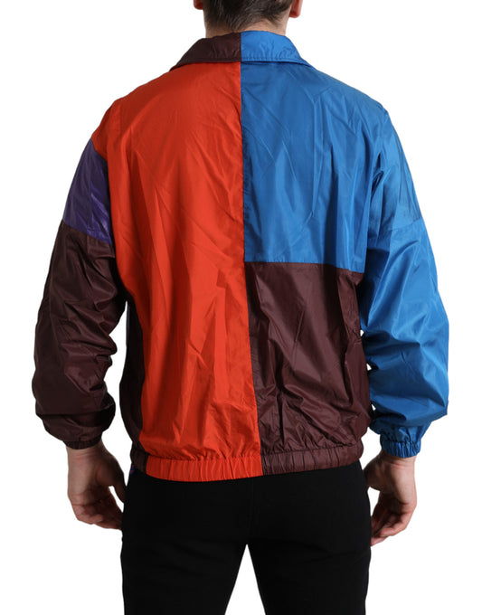 Multicolor Color Windbreaker Jacket