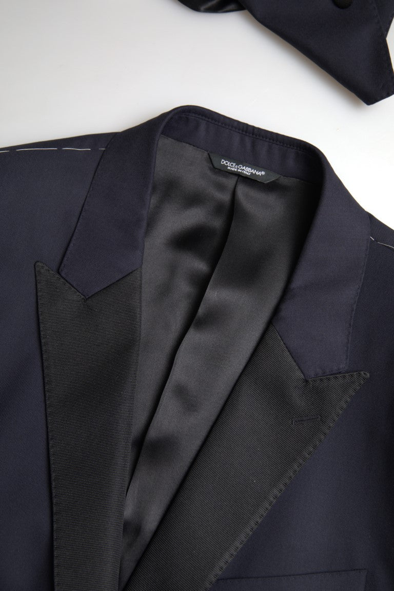 Elegant Blue & Black Martini Slim Fit Suit