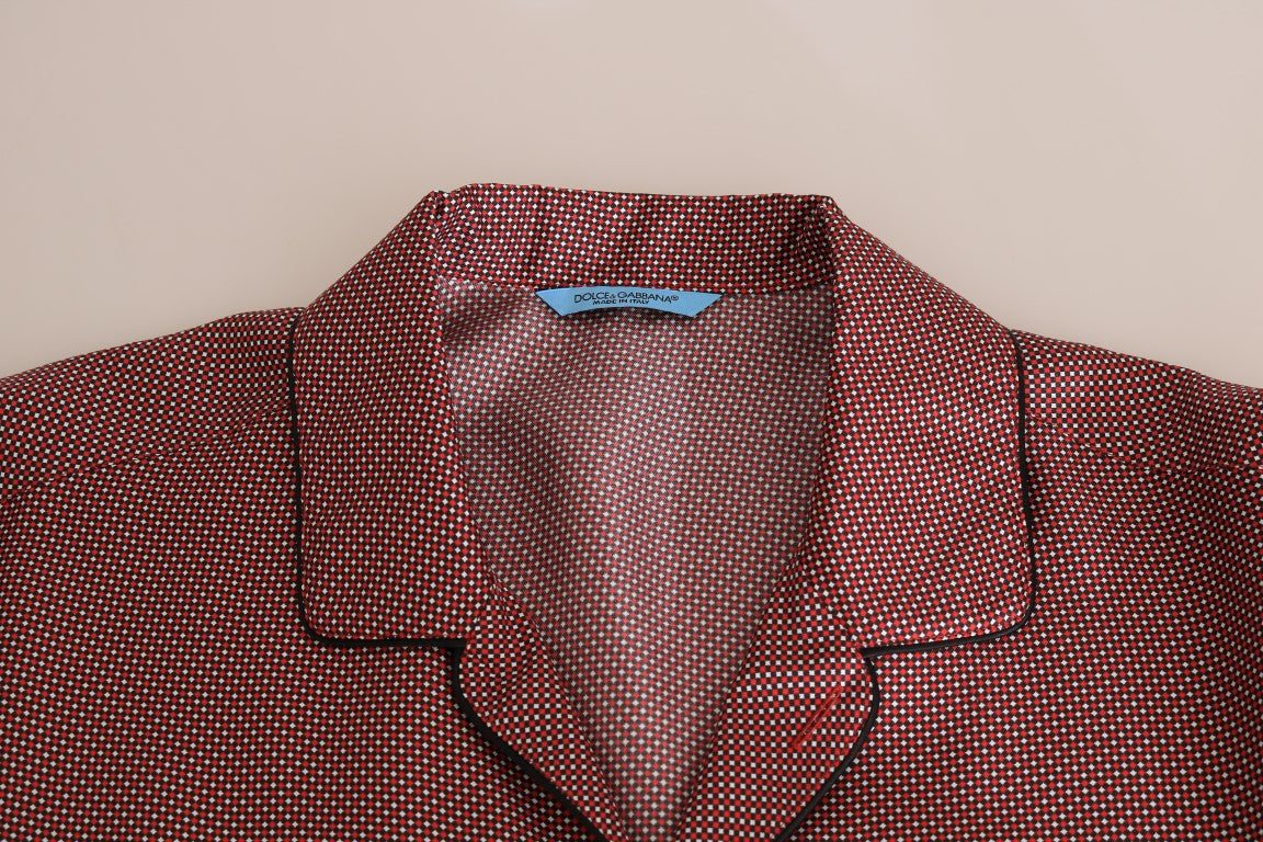 Elegant Polka Dot Silk Shirt