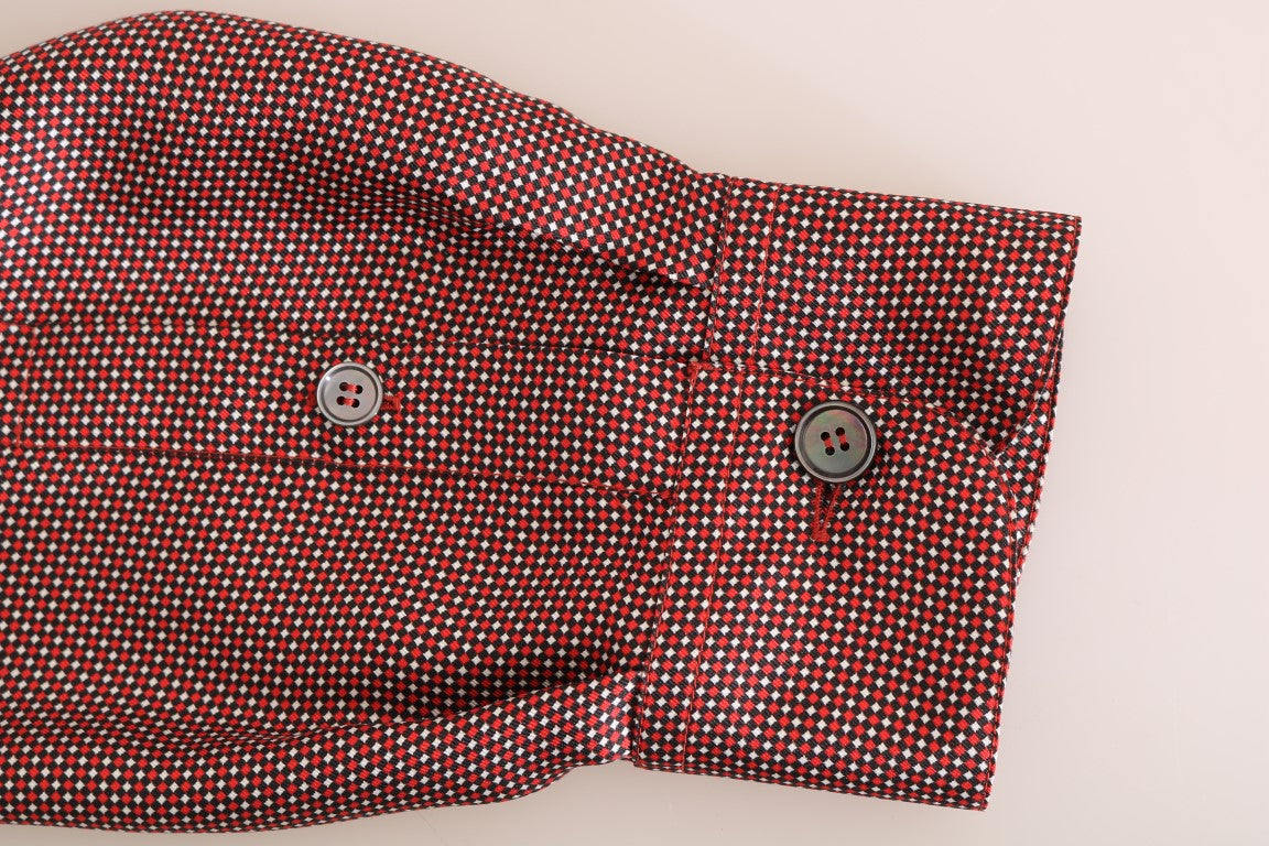 Elegant Polka Dot Silk Shirt