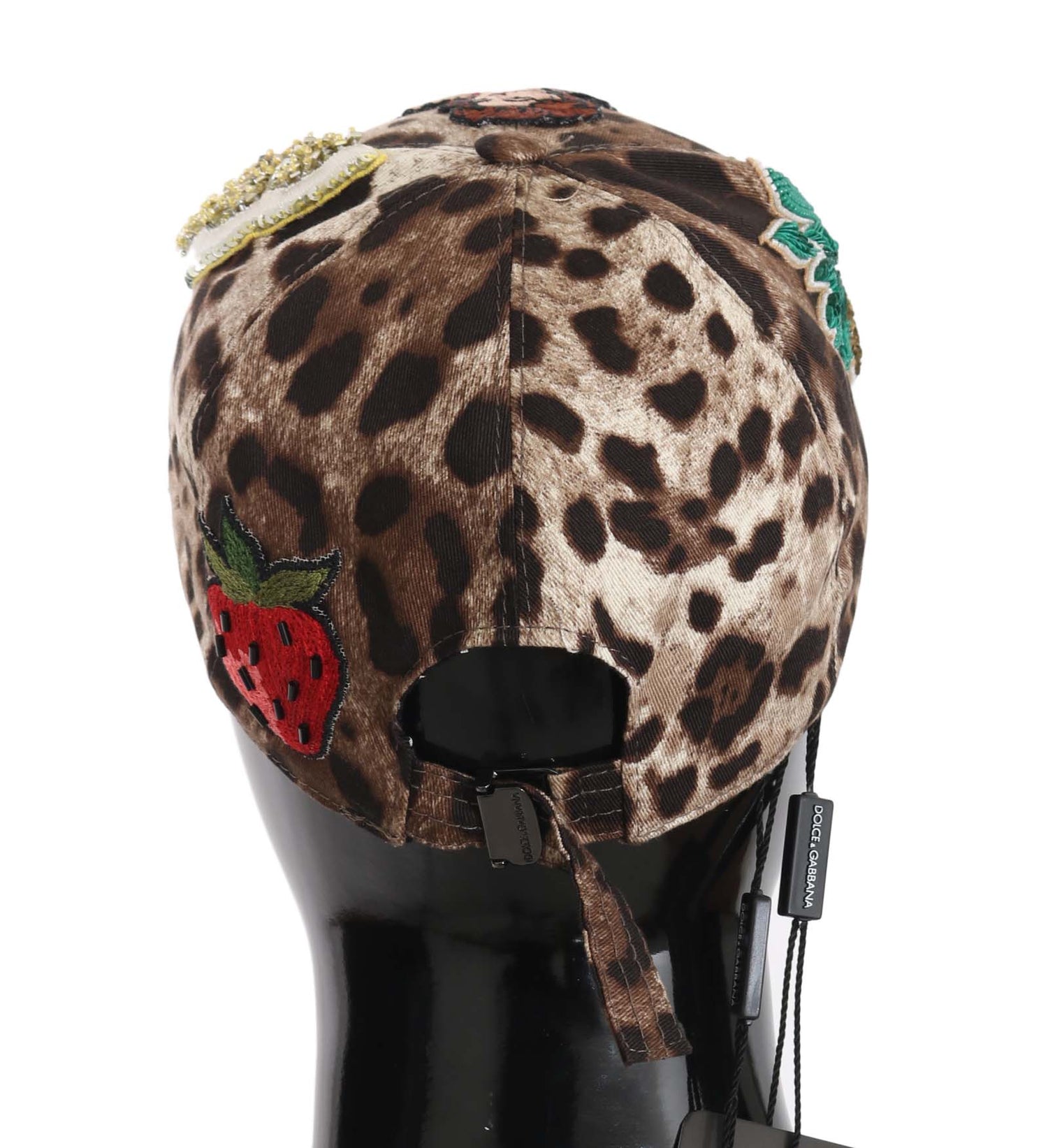 Brown Leopard Sequin Sicily Applique Baseball Hat