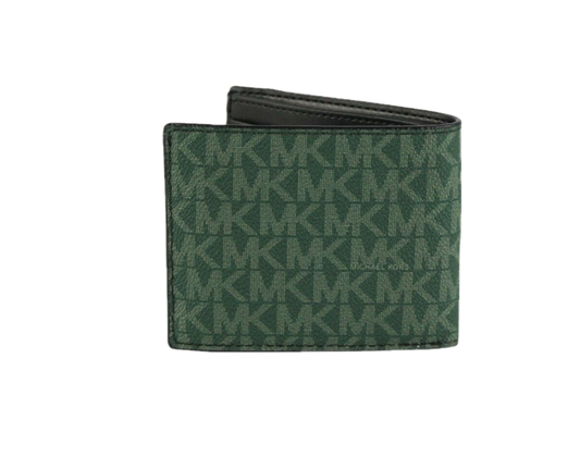 Gifting Slim Signature Bifold with Key Fob Box Set (Green/Marigold)