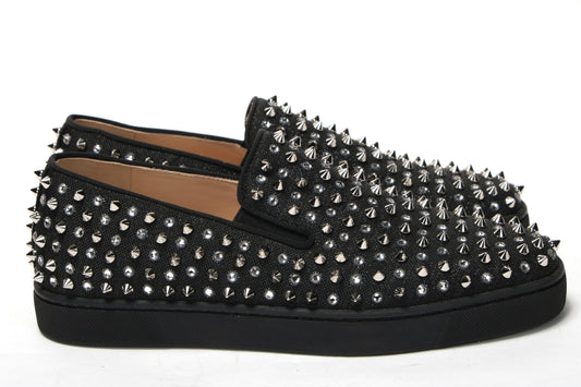 Black/Crystal Sv Version Roller 1c1s Flat Shoes