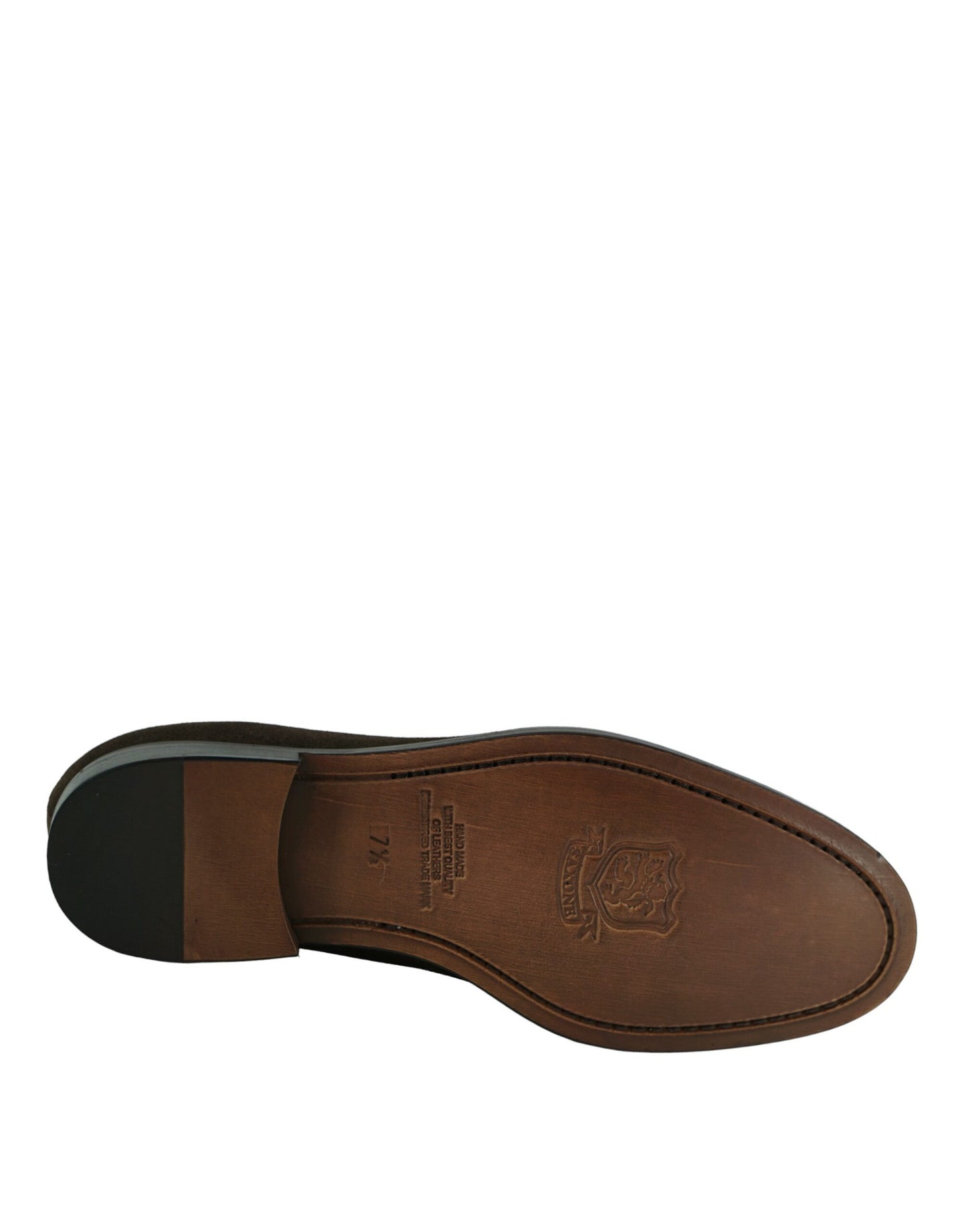 Elegant Brown Calf Leather Men's Loafers