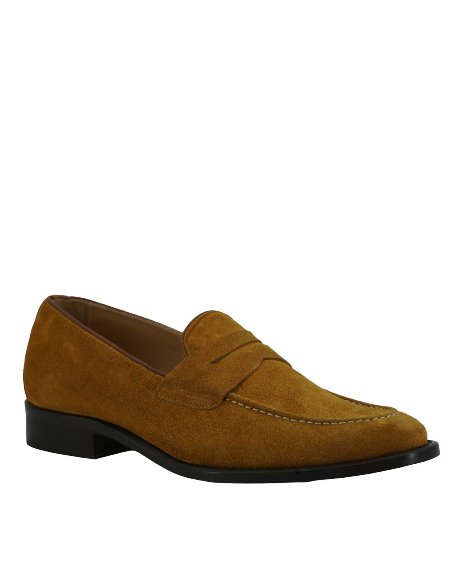 Elegant Tan Calfskin Loafers for Men