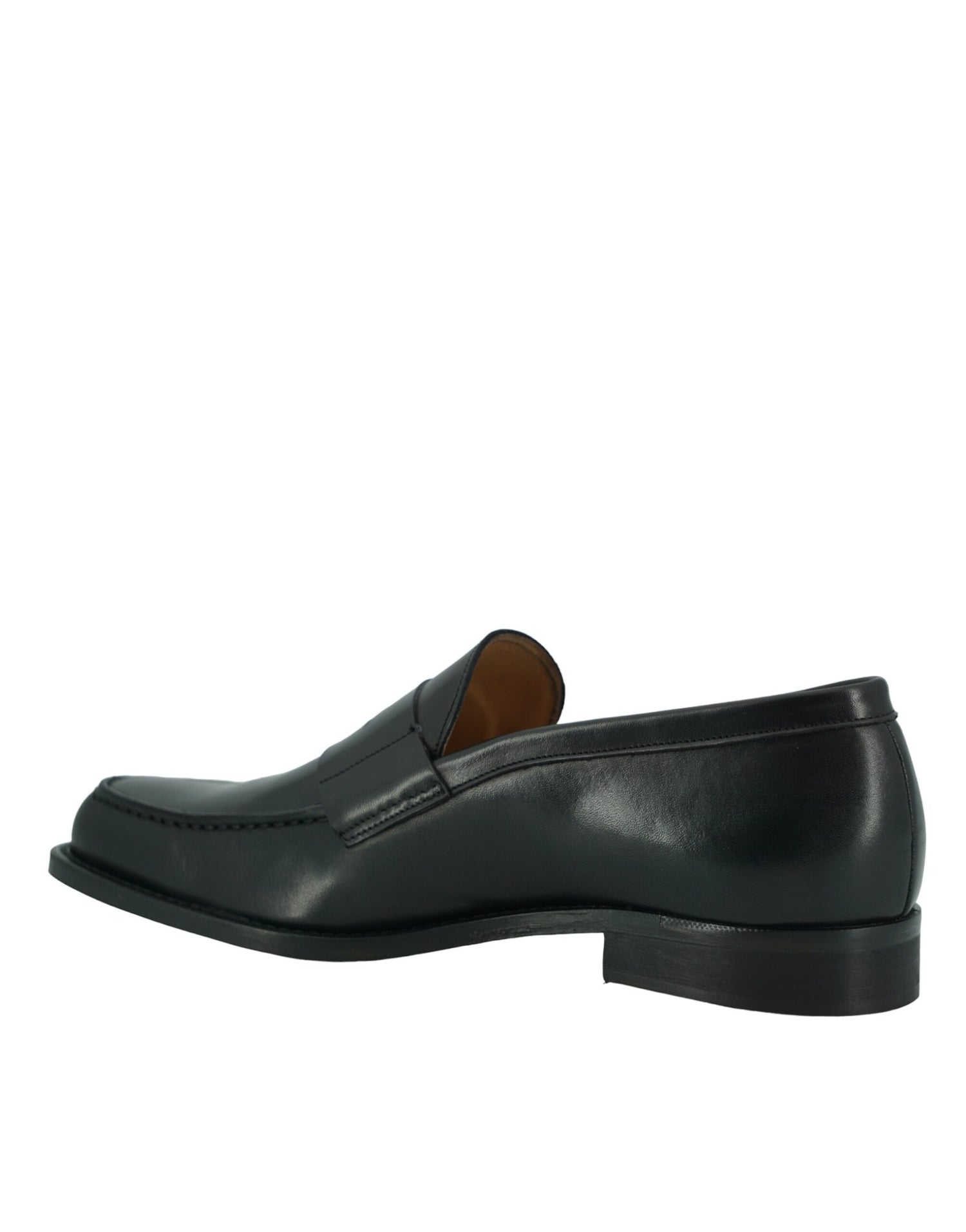 Elegant Black Calf Leather Loafers for Men