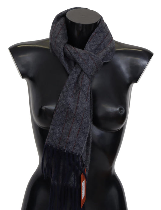 Elegant Striped Wool Scarf