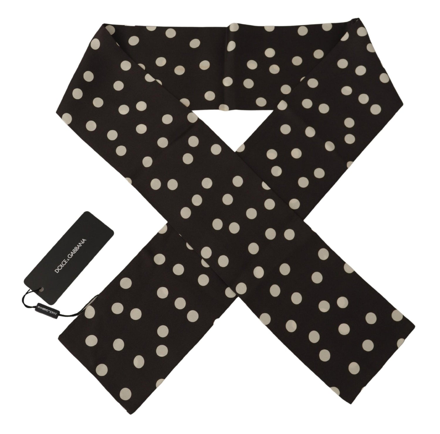 Brown White Polka Dots Shawl Warm Neck Wrap Scarf