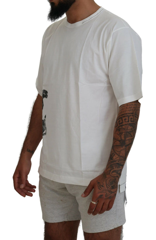 Elegant Crew Neck Cotton Tee