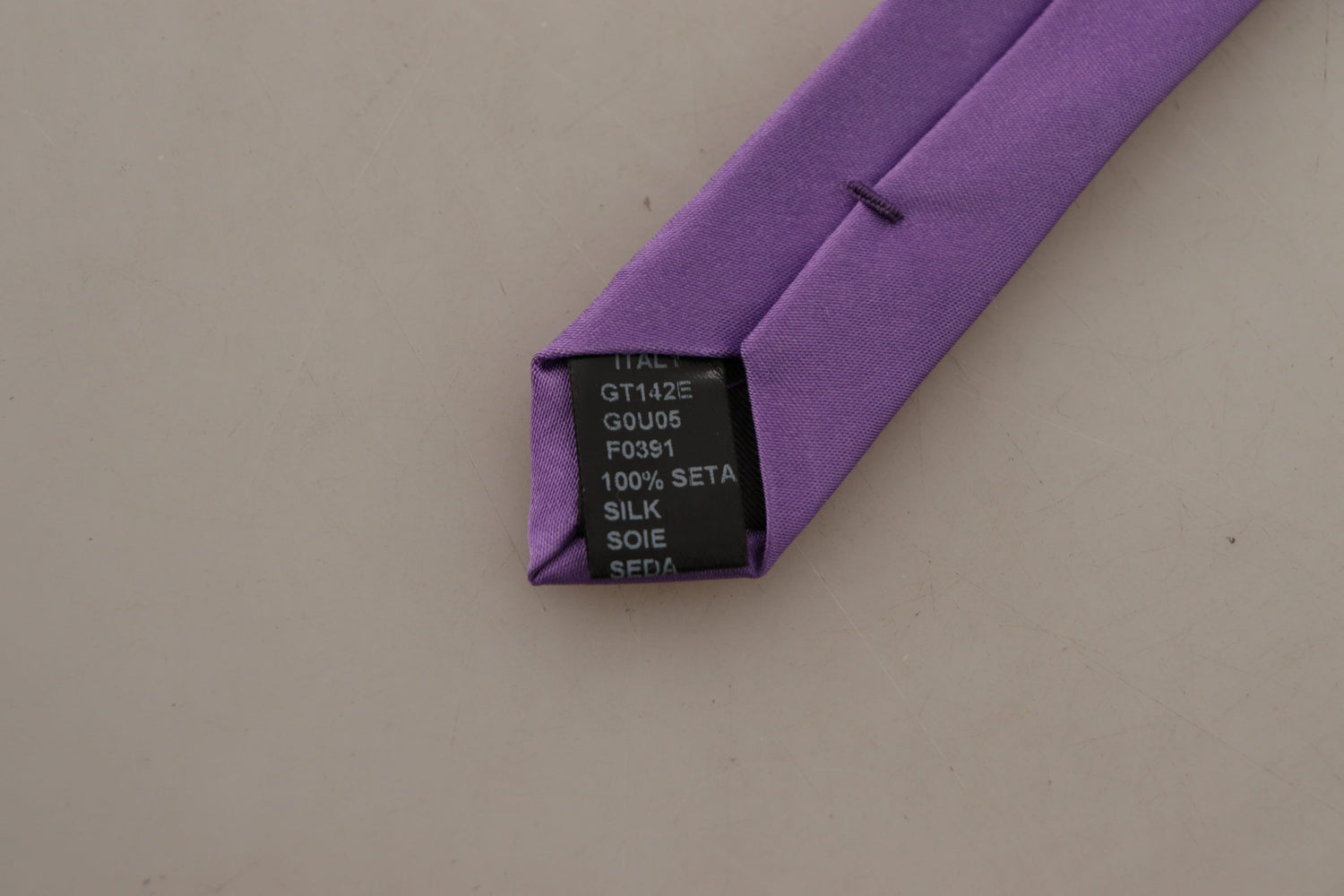 Elegant Purple Silk Bow Tie