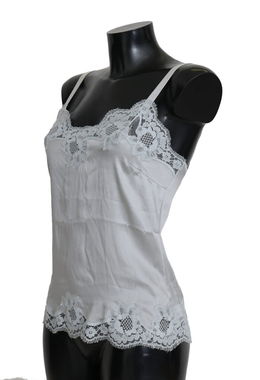 Silk Stretch Floral Lace Chemise Dress