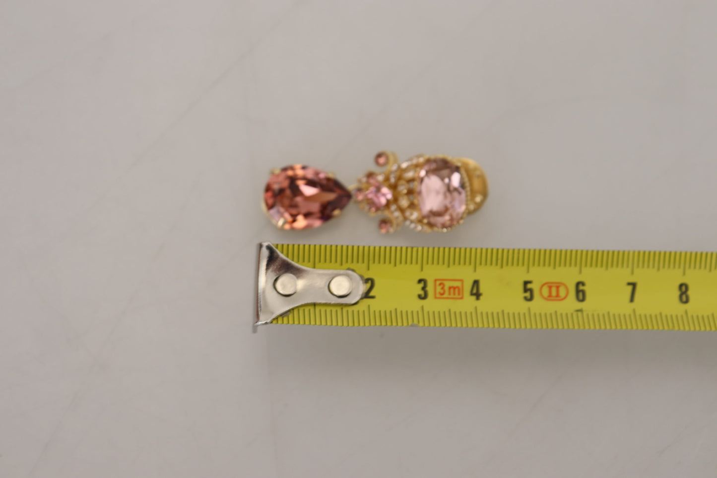 Exquisite Gold-Toned Crystal Brooch