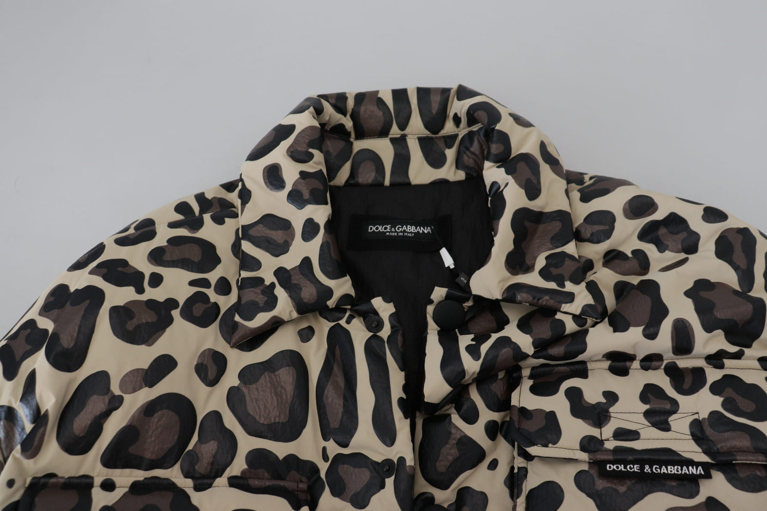 Multicolor Leopard Print Parka Jacket