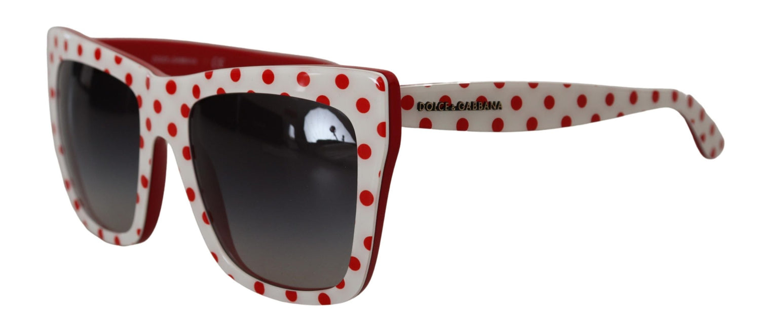 Chic Red and White Polka Dot Sunglasses