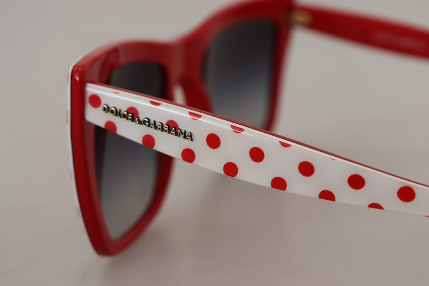 Chic Red and White Polka Dot Sunglasses