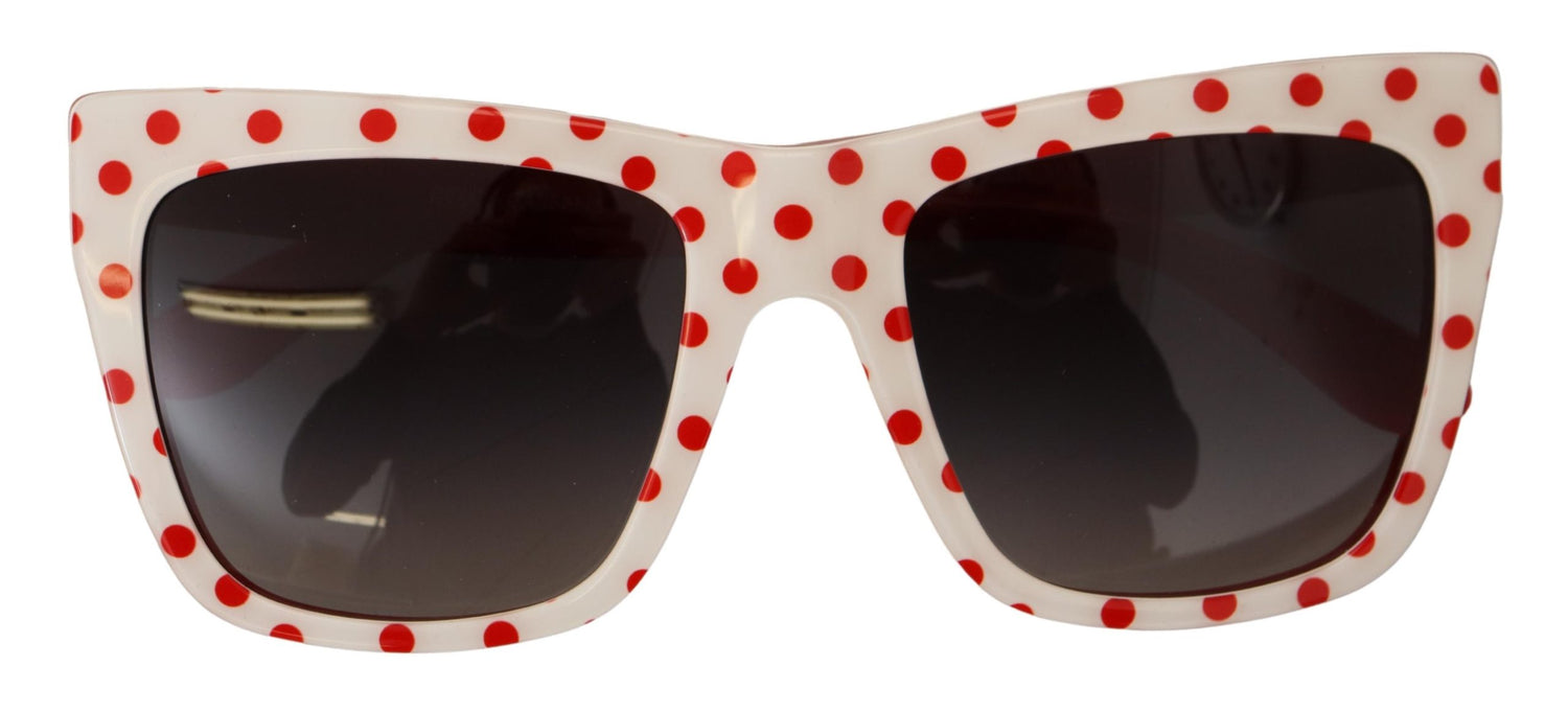 Chic Red and White Polka Dot Sunglasses