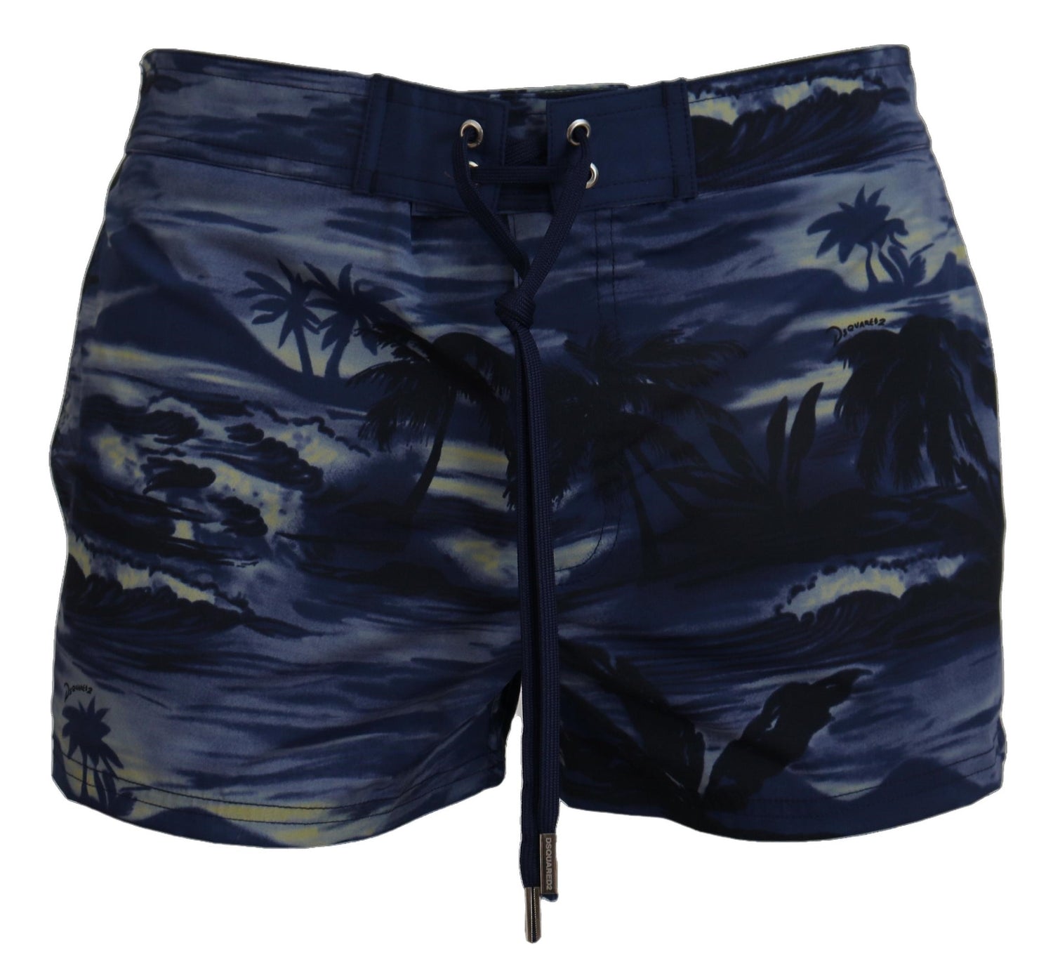 Tropical Wave Design Swim Shorts