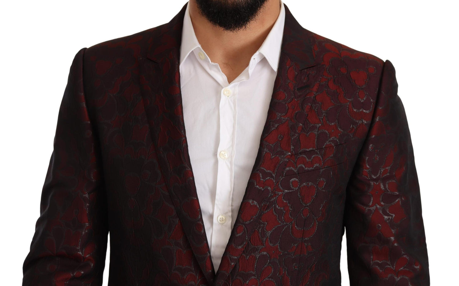 Elegant Red Martini Three Piece Suit