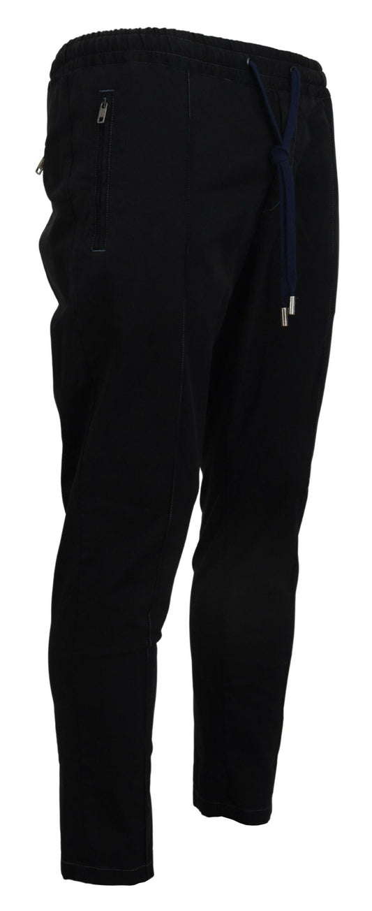 Elegant Tapered Black Trousers