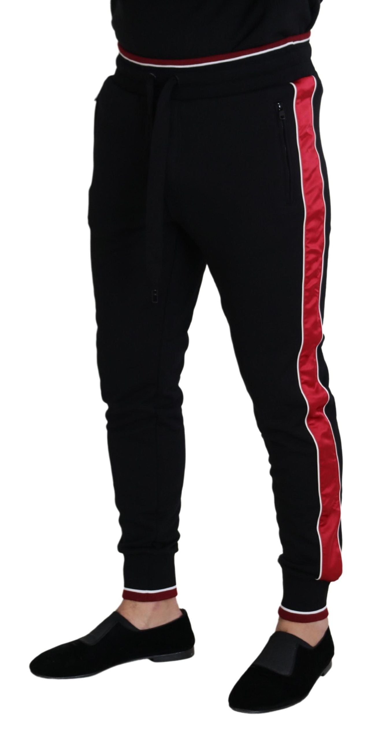 Black Cotton Logo Sweatpants Jogging Pants