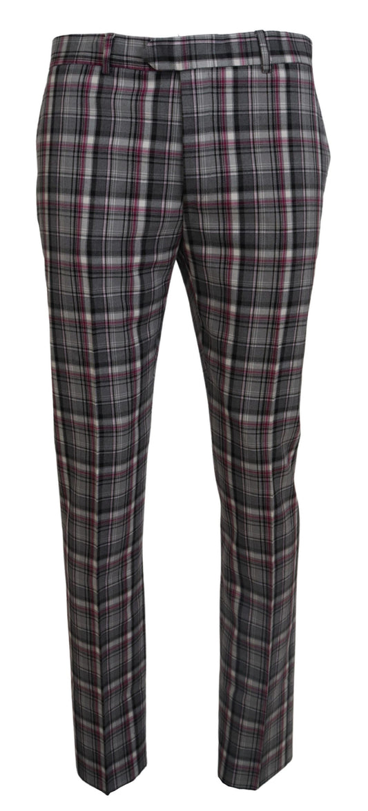 Multicolor Checkered Men Pants