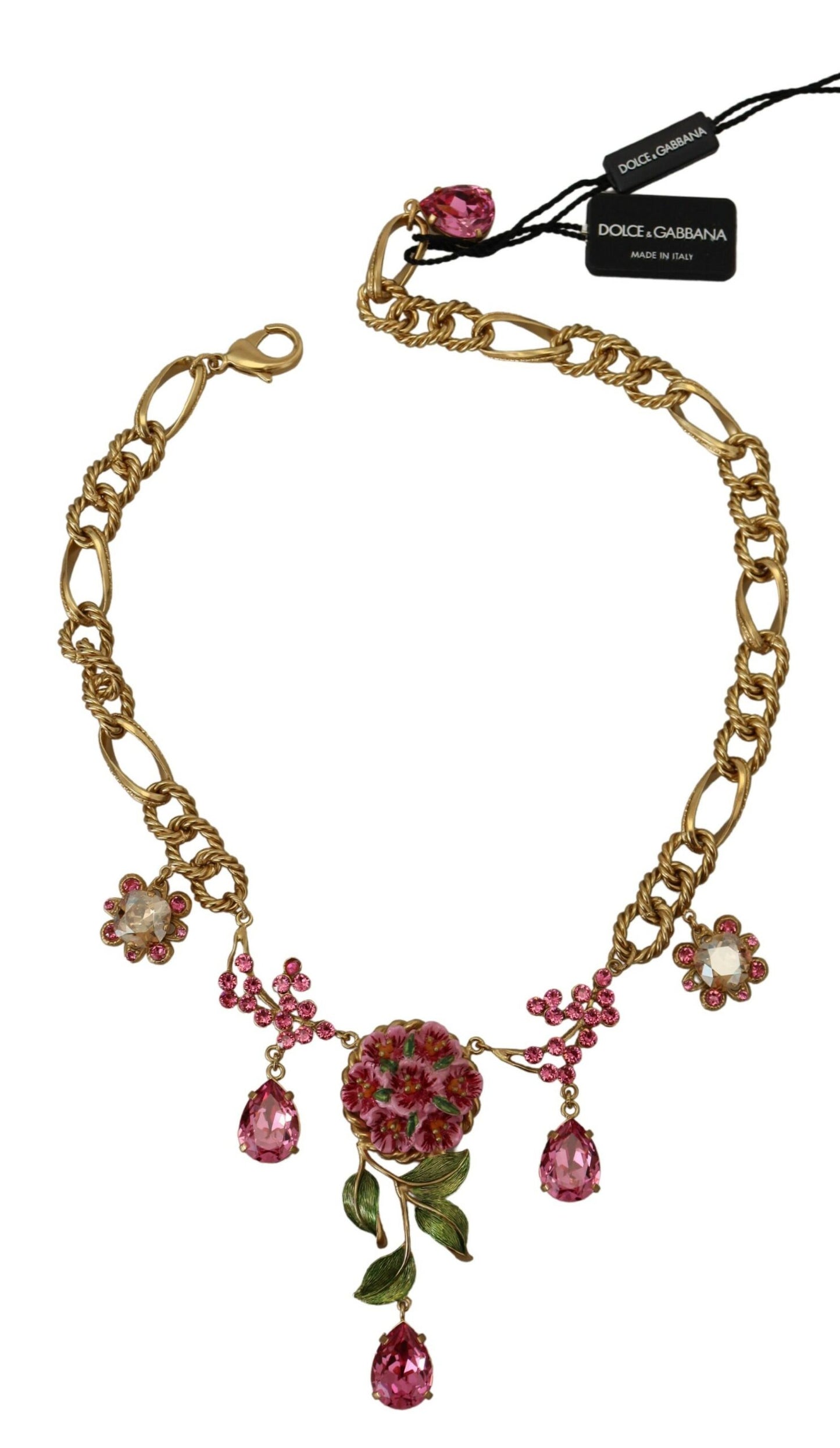 Elegant Floral Roses Gold-Plated Necklace